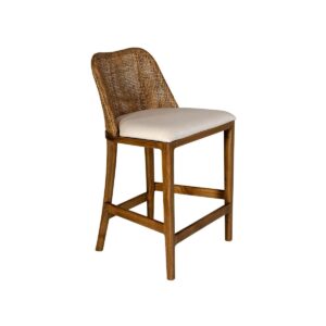 wp-image-tigress-57831.jpg "Careel Bay" Hampton Style Rattan Kitchen Counter Stool Mango Teak, Timber Legs (RRP $499)