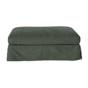 wp-image-tigress-57919.jpg "Kirra" Coastal Style Fabric Ottoman Footstool with Removable Slip Covers, Sage Green 112cmL x 67cmD x 44cmH (RRP $799)