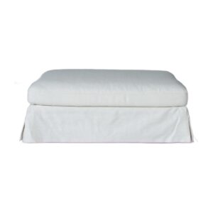 wp-image-tigress-57924.jpg "Kirra" Coastal Style Fabric Ottoman Footstool with Removable Slip Covers, White 112cmL x 67cmD x 44cmH (RRP $799)