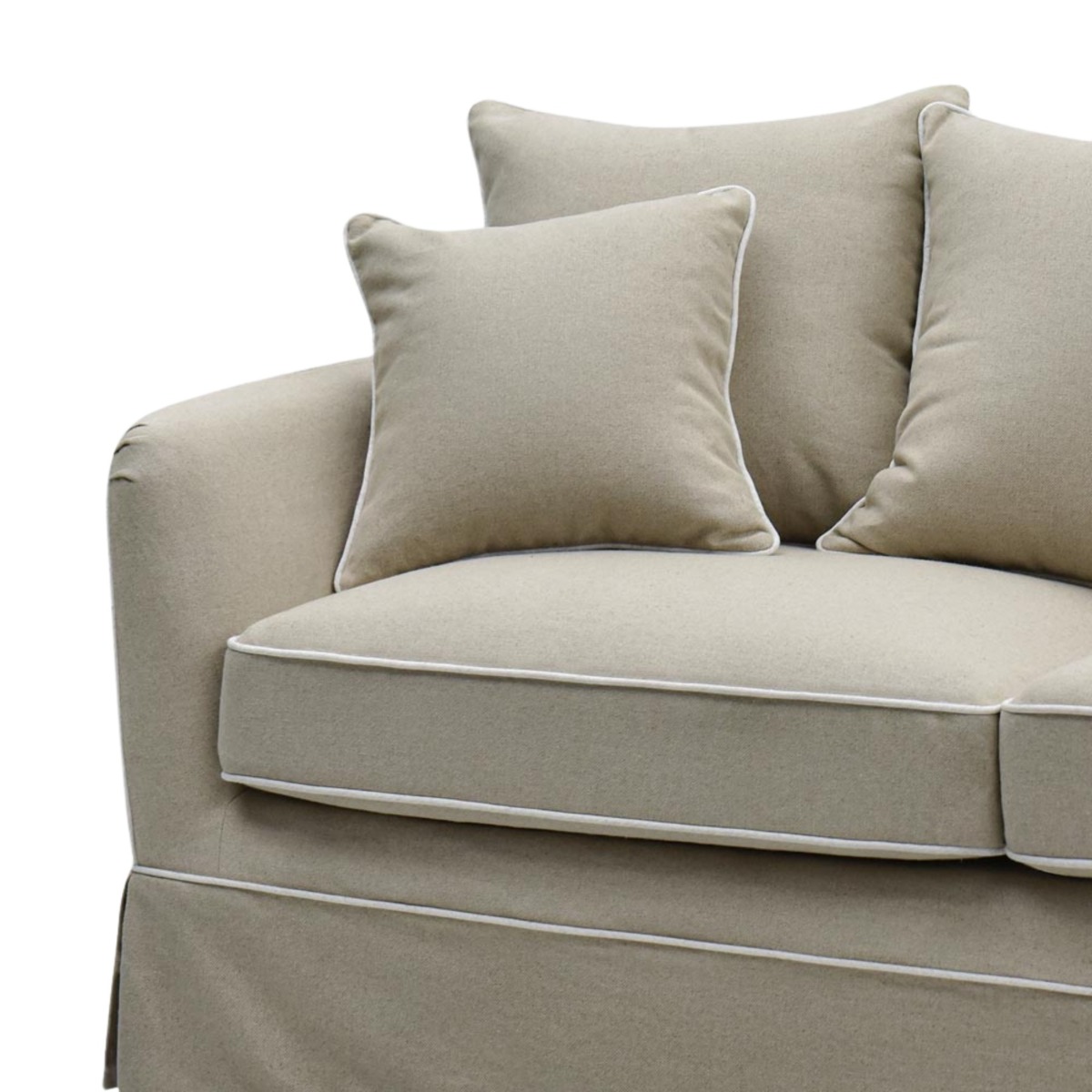 Noosa 3 Seater Right Chaise Sofa Natural, W 259cm D 166cm H 80cm (RRP $4999) - Image 5
