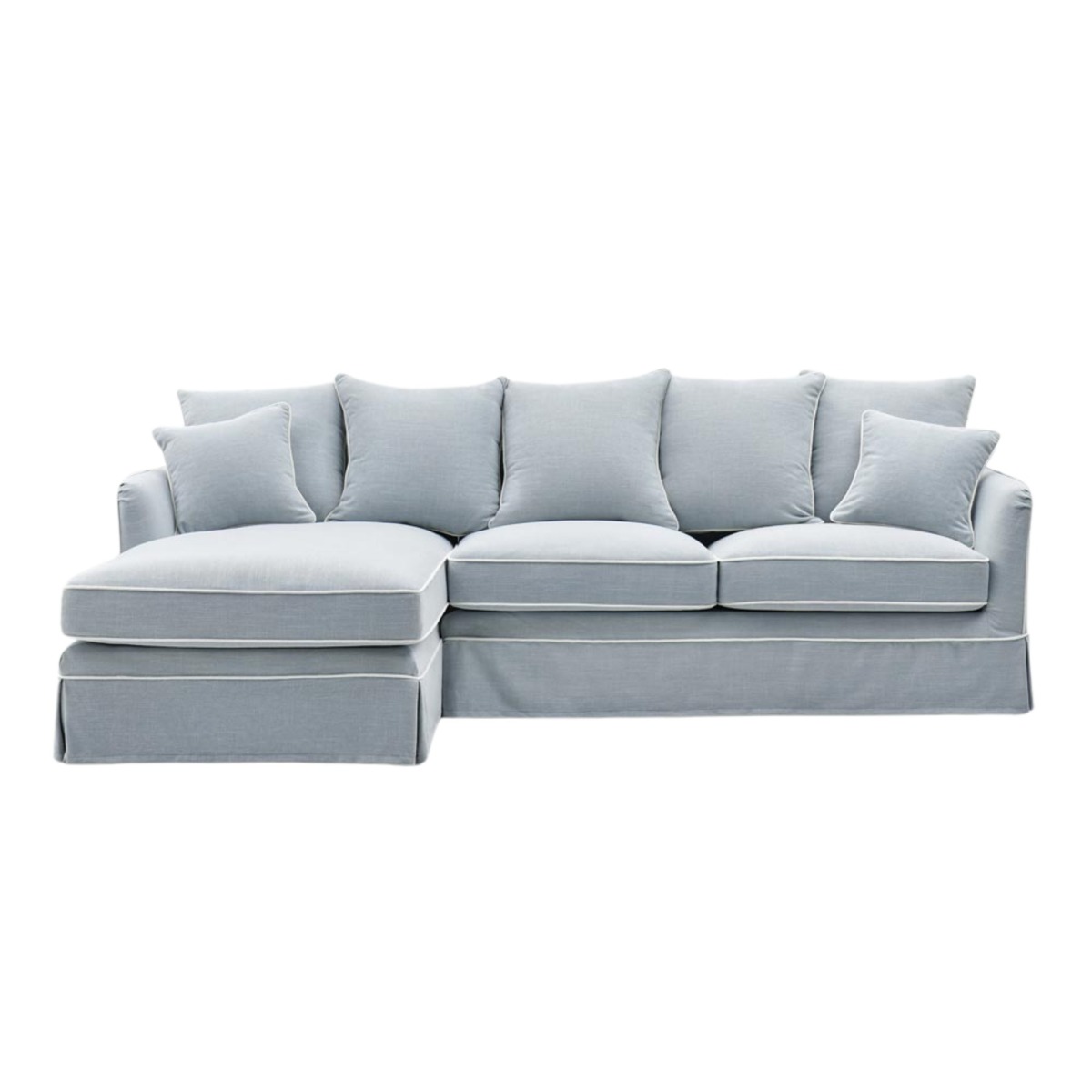 Noosa 3 Seater Left Chaise Sofa Beach, W 259cm D 166cm H 80cm (RRP $4999)