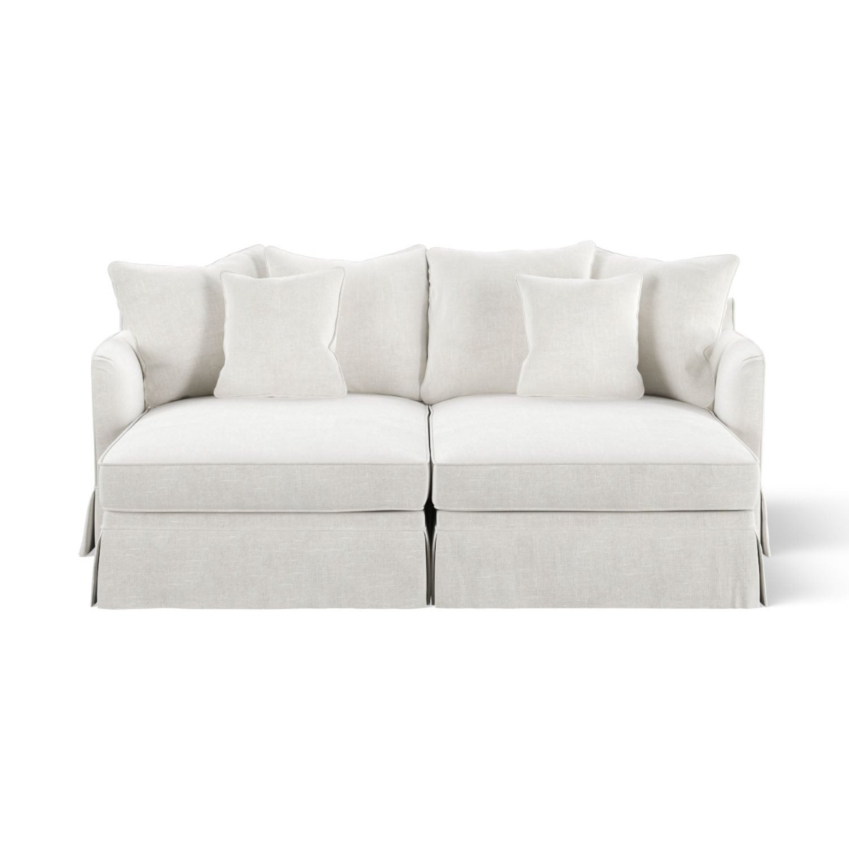 Noosa Double Chaise Daybed Ivory, W 180cm D 170cm H 80cm (RRP $3999)