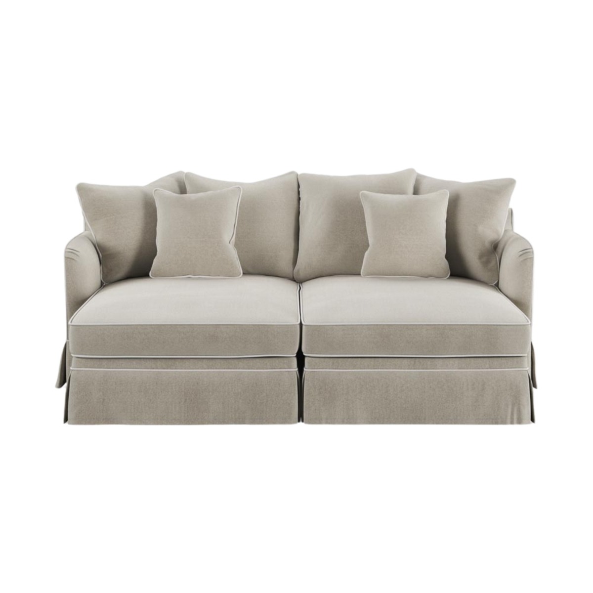 Noosa Double Chaise Daybed Natural, W 180cm D 170cm H 80cm (RRP $3999)