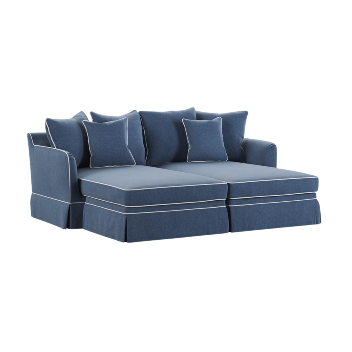 Noosa Double Chaise Daybed Navy, W 180cm D 170cm H 80cm (RRP $3999) - Image 2