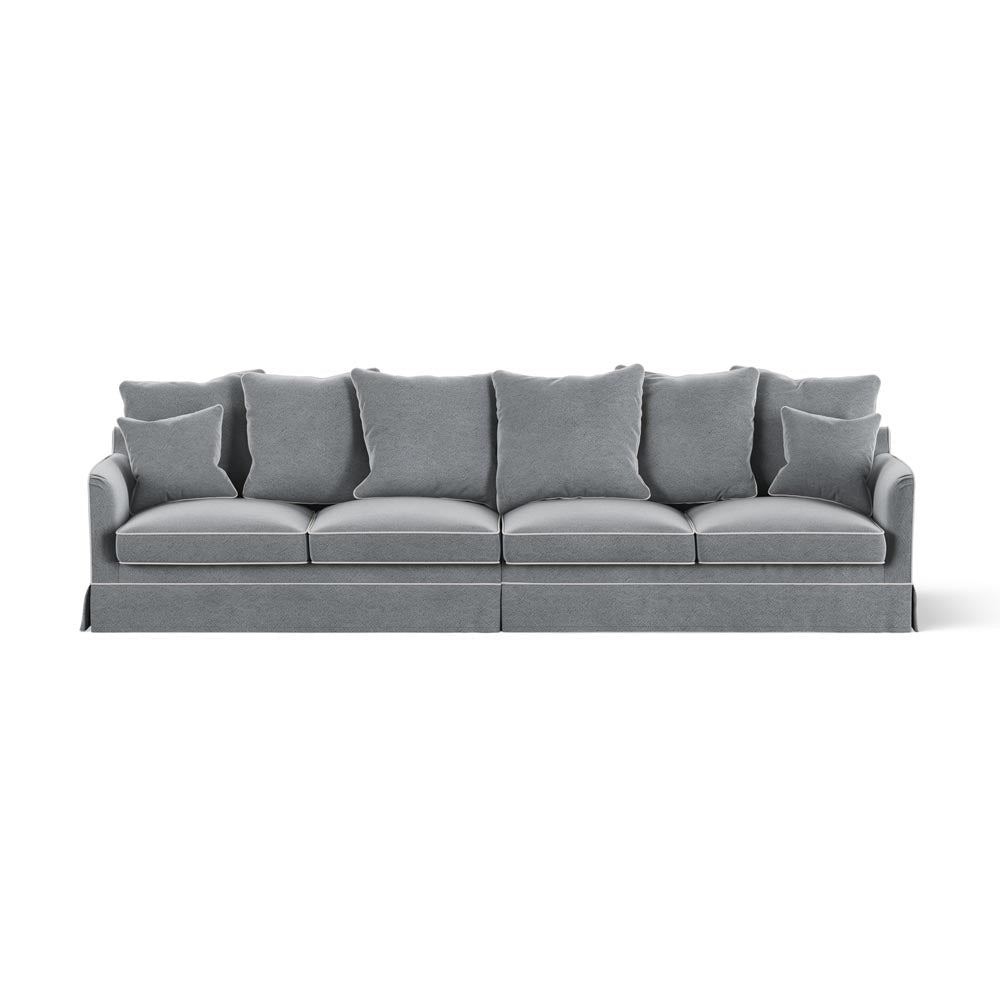 Noosa 4 Seat Modular Sofa Grey, W 330cm D 91cm H 80cm (RRP $4999)