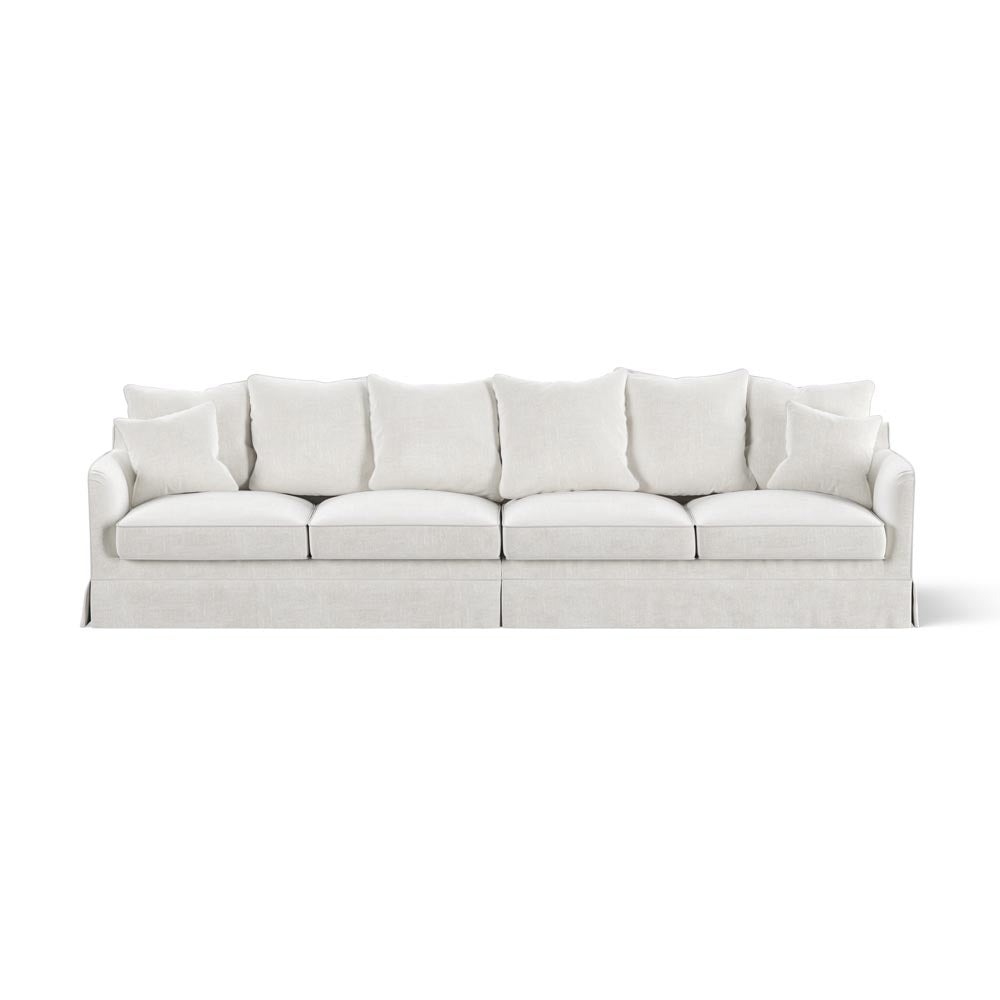 Noosa 4 Seat Modular Sofa Ivory, W 330cm D 91cm H 80cm (RRP $4999)