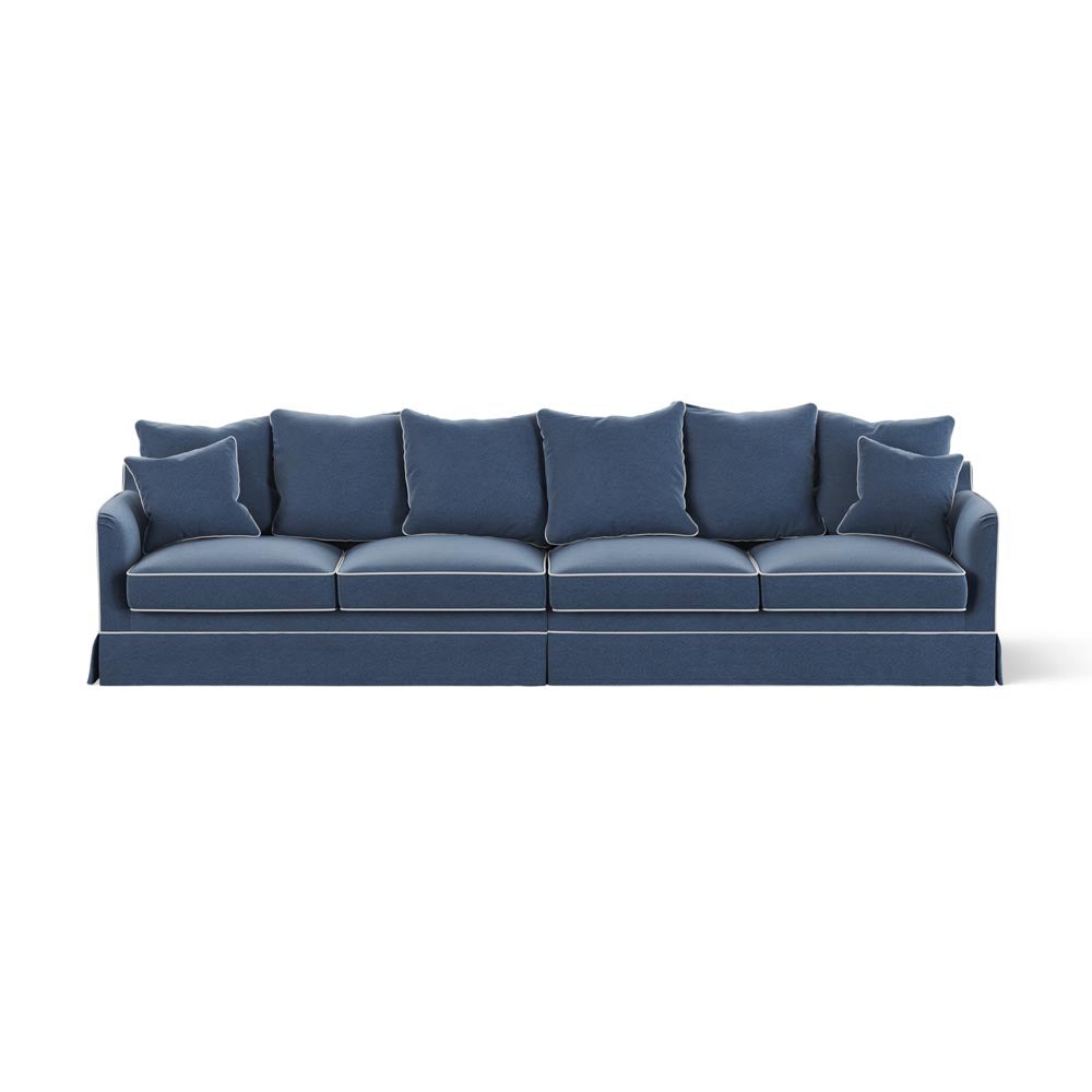 Noosa 4 Seat Modular Sofa Navy, W 330cm D 91cm H 80cm (RRP $4999)