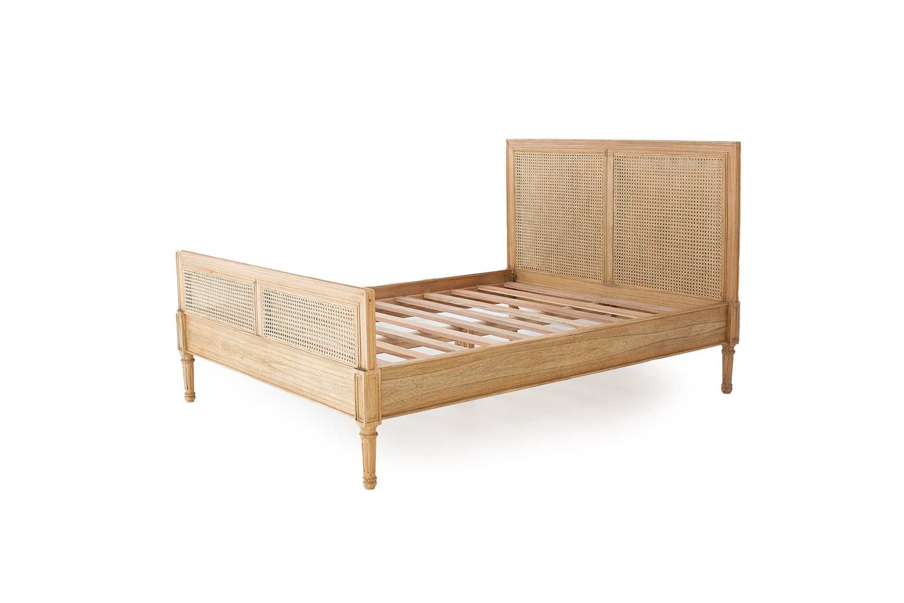 Hamilton Cane Bed Single Weathered Oak - Image 2