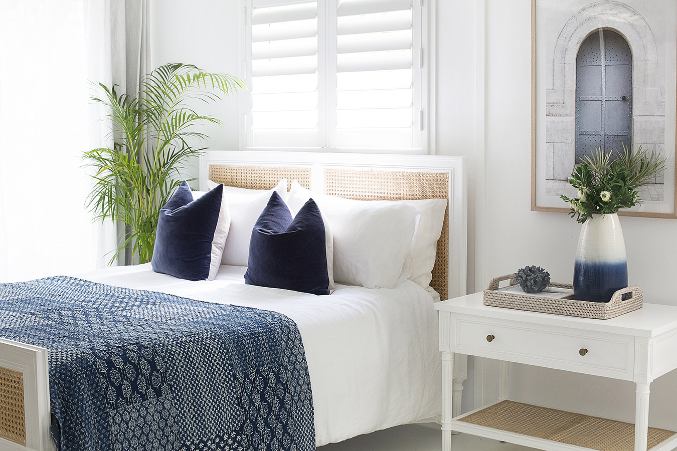 Hamilton Cane Bed King Single White, 118cm Wide x 217cm Long x 122cm High - Image 2