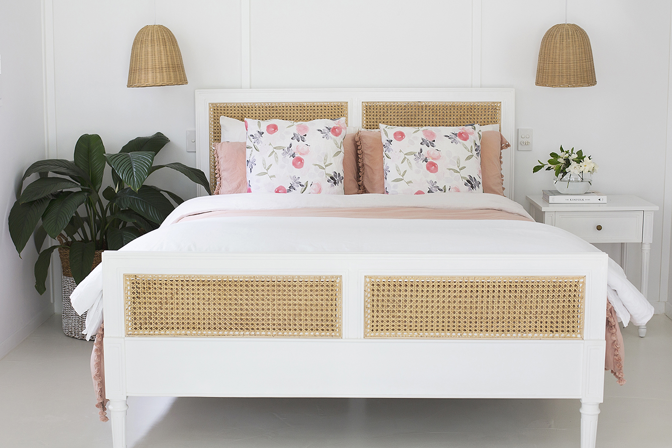 Hamilton Cane Bed King Single White, 118cm Wide x 217cm Long x 122cm High - Image 14