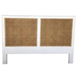 wp-image-tigress-58322.jpg Hamilton Cane Bedhead Queen Size White, Width 153cm × Height 122cm x Depth 4cm