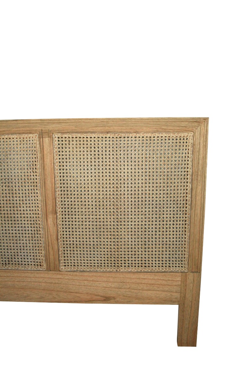 Hamilton Cane Bedhead Super King Size Weathered Oak, Width 204cm × Height 122cm x Depth 4.5cm - Image 2