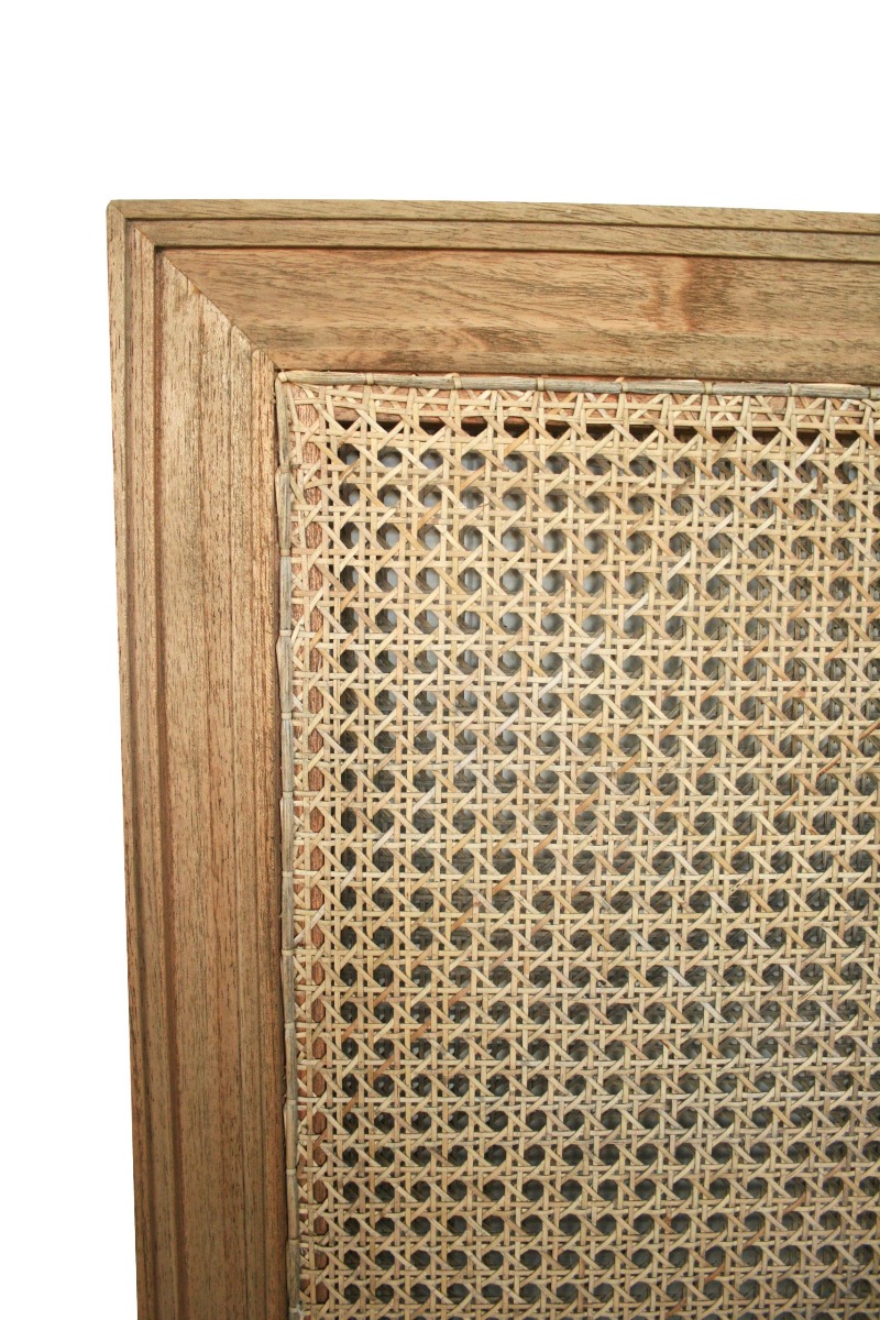 Hamilton Cane Bedhead Super King Size Weathered Oak, Width 204cm × Height 122cm x Depth 4.5cm - Image 3
