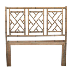 Chippendale Bedhead Queen Size Weathered Oak, 153cm W x 152 H