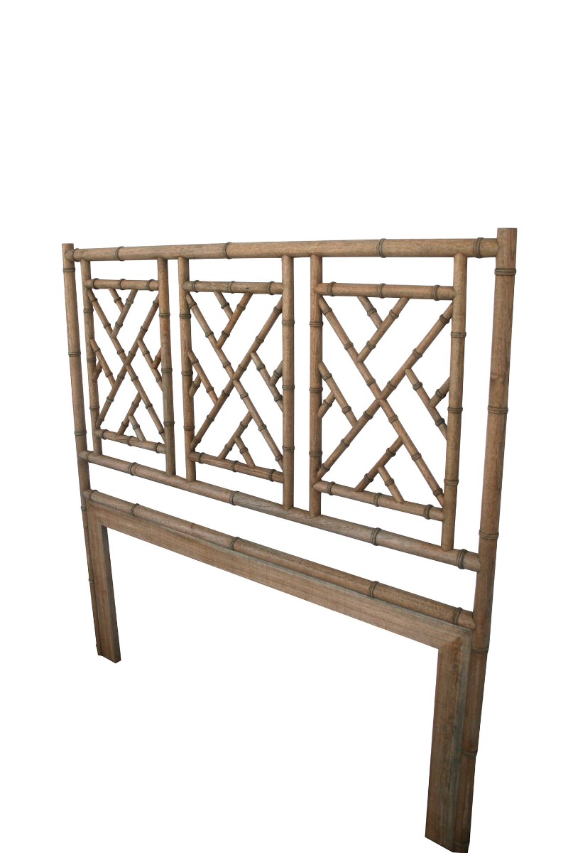 Chippendale Bedhead Super King Size Weathered Oak, 203cm W x 152 H - Image 9