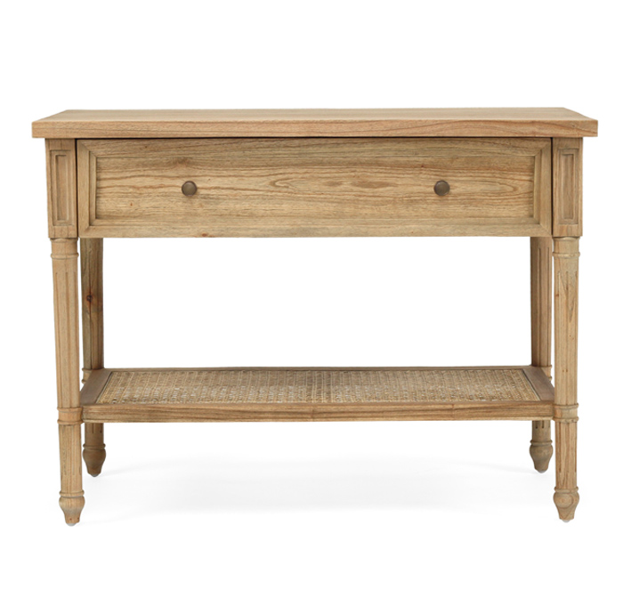 Hamilton Nightstand / Bedside Weathered Oak, W 91cm x D 51cm x H 66cm