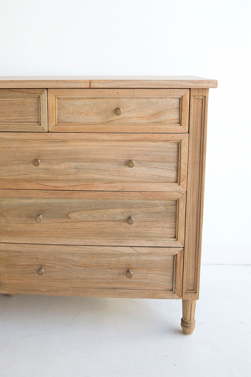 Hamilton Dresser 9 Drawer Weathered Oak, Width 154cm x Depth 47cm x Height 92cm - Image 5