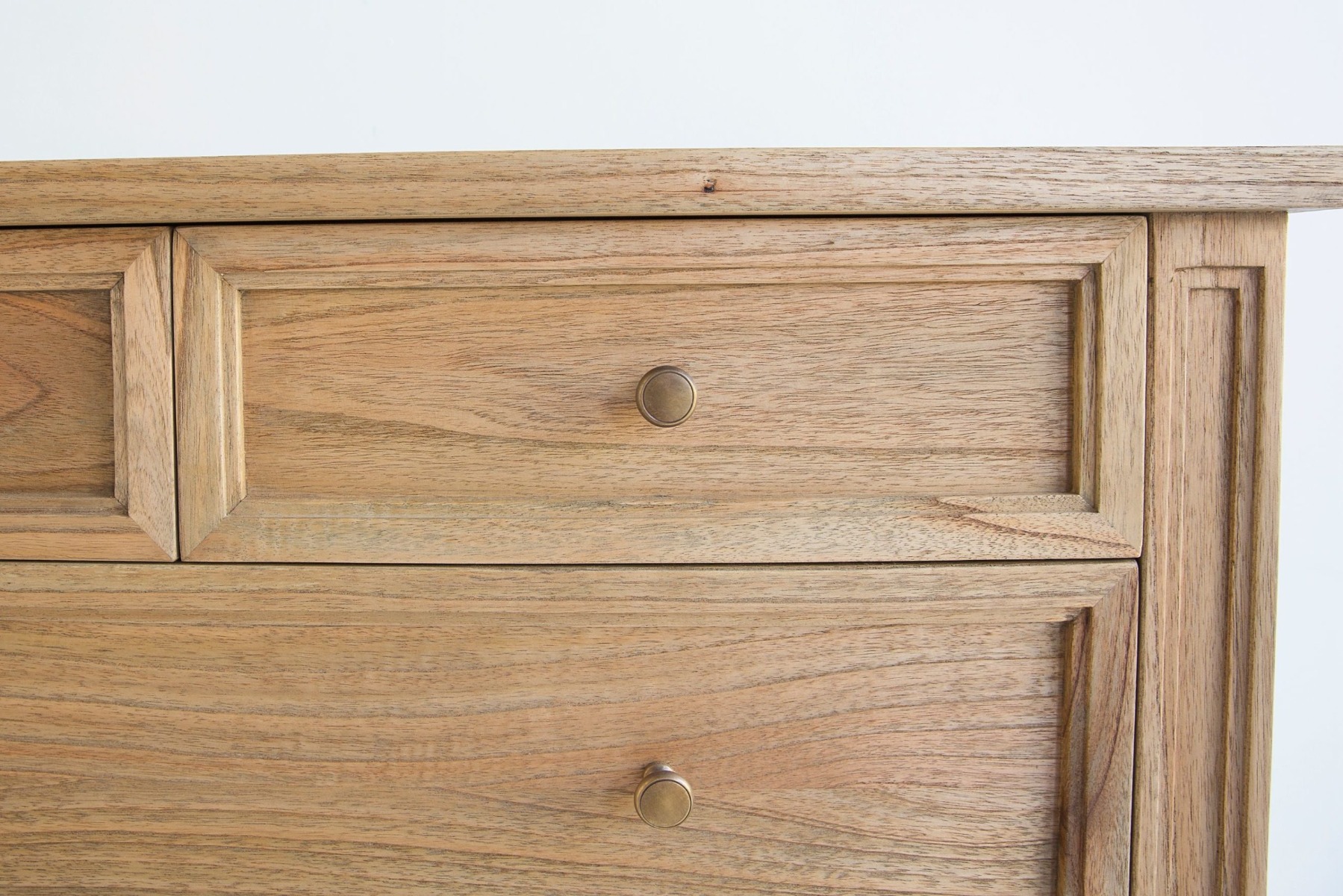 Hamilton Dresser 5 Drawer Weathered Oak, W 100cm x D 47cm x H 92cm - Image 8