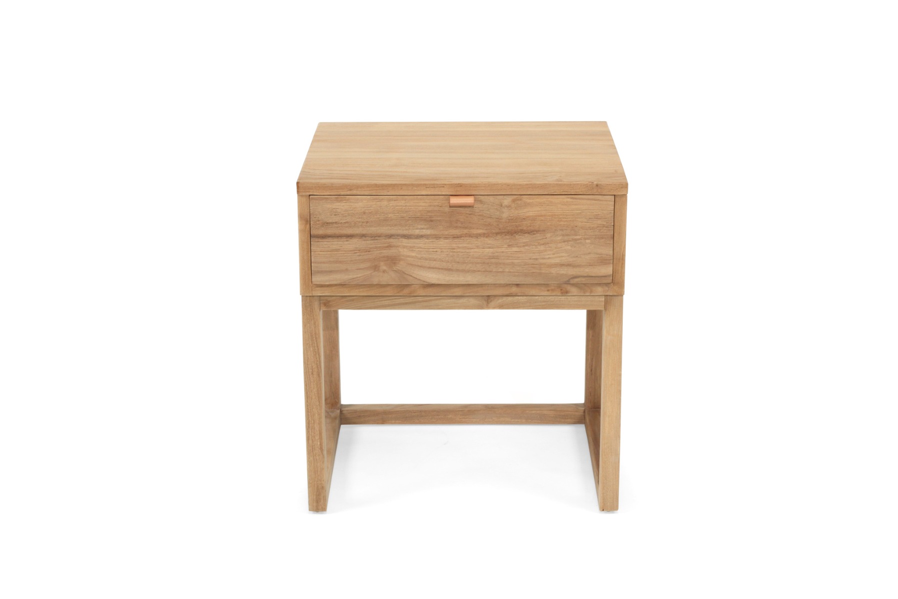 Flynn Bedside Table Natural, W 50cm x D 45cm x H 55cm - Image 2