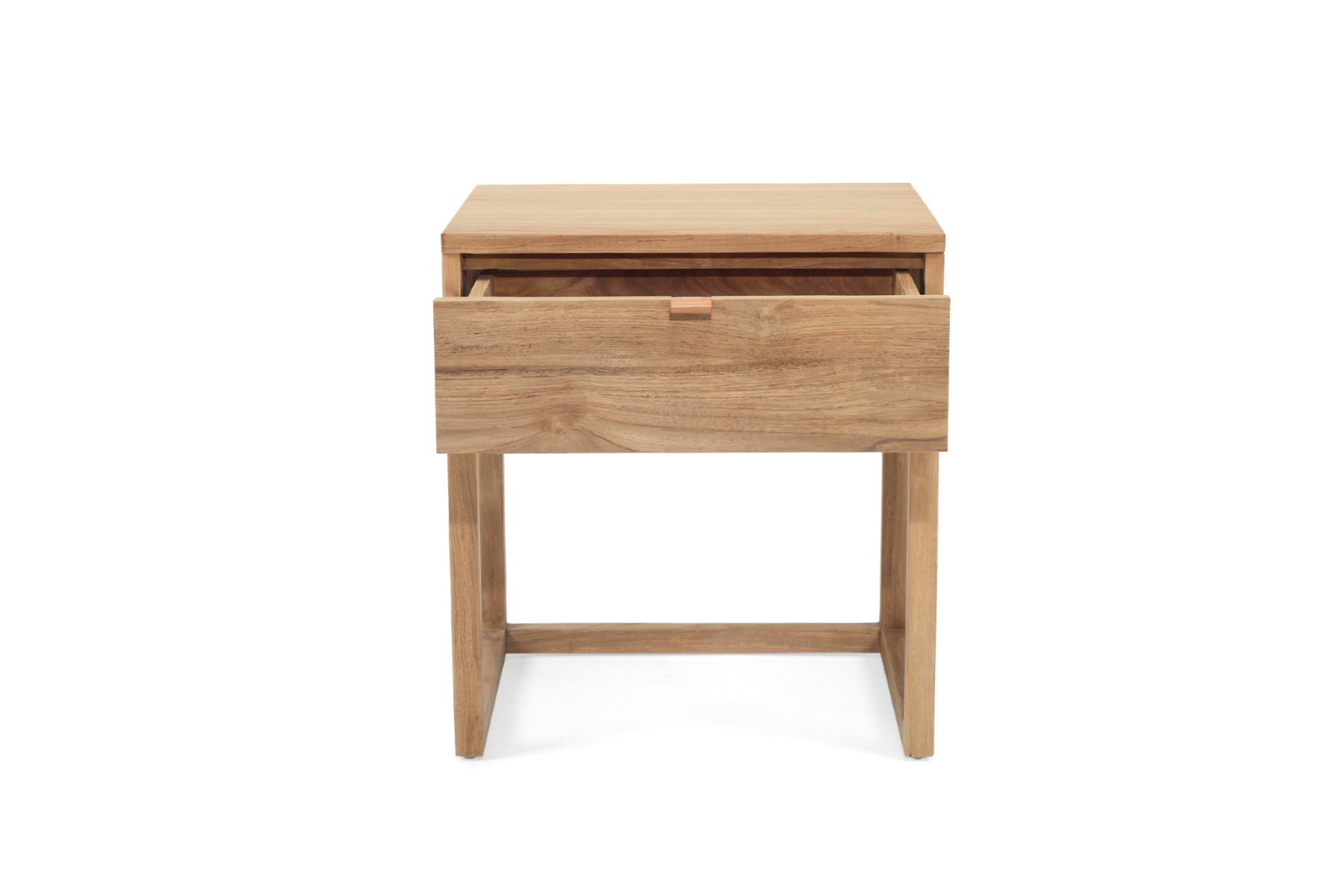 Flynn Bedside Table Natural, W 50cm x D 45cm x H 55cm - Image 3