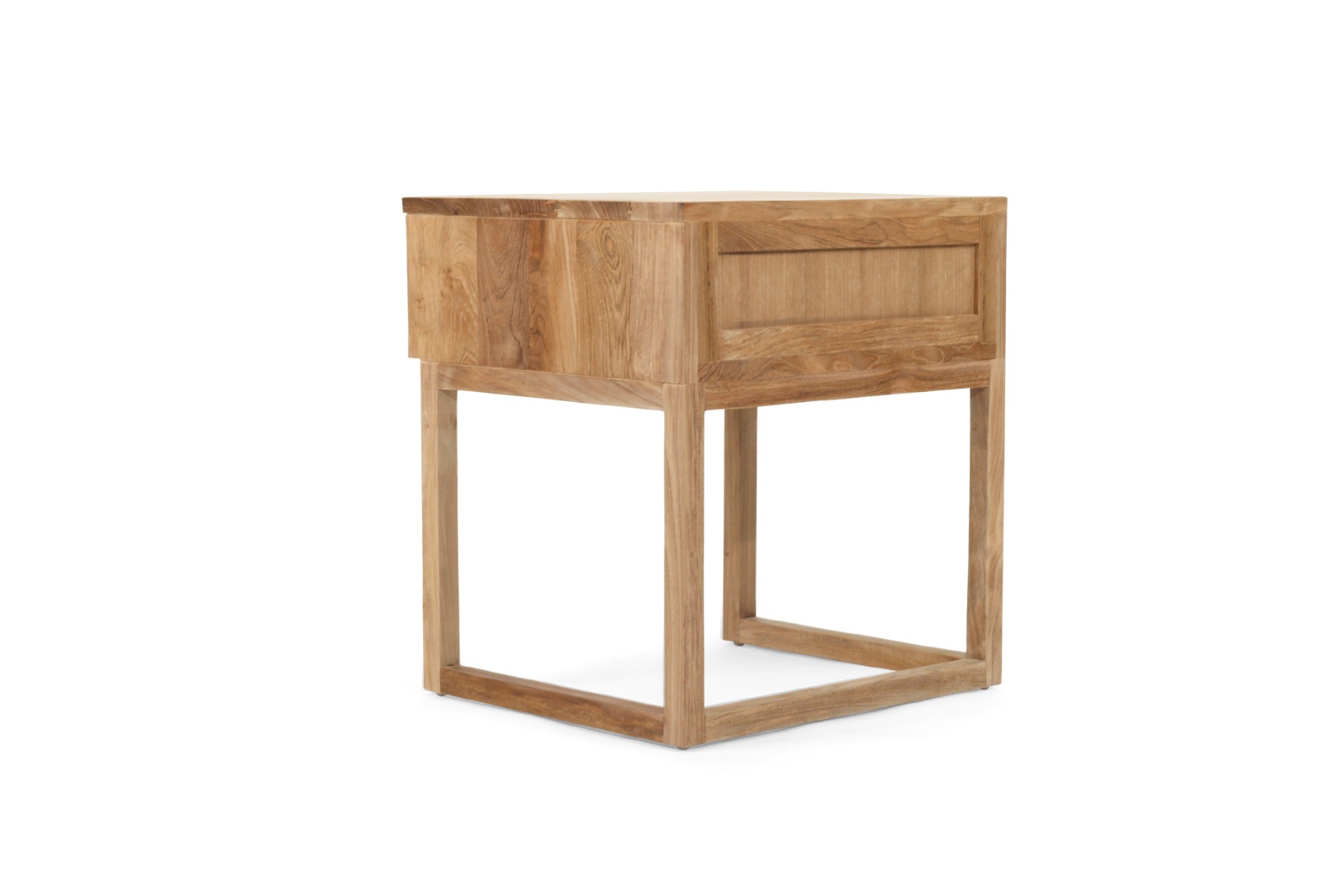 Flynn Bedside Table Natural, W 50cm x D 45cm x H 55cm - Image 8