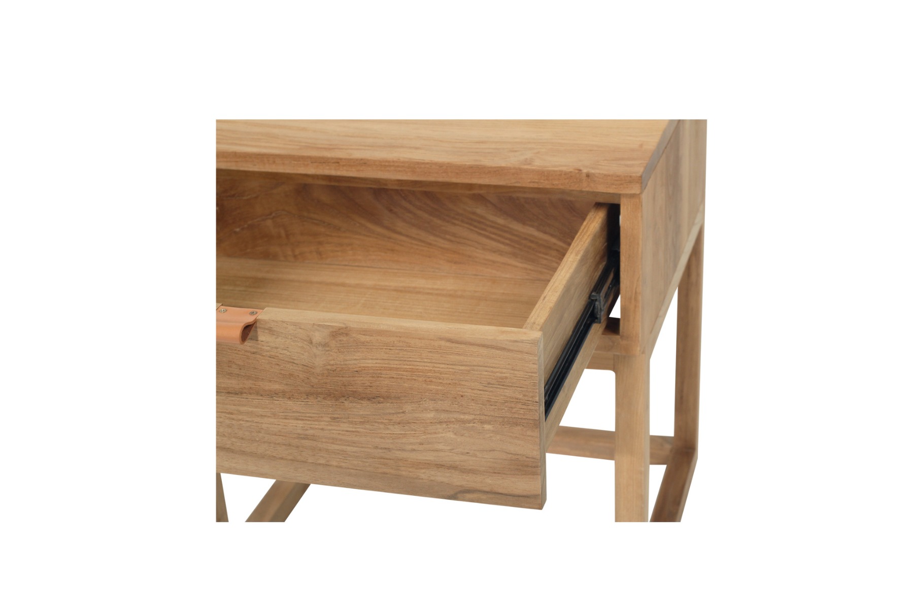 Flynn Bedside Table Natural, W 50cm x D 45cm x H 55cm - Image 9