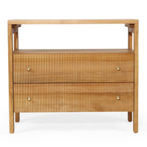Audrey Nightstand Natural, W 80cm x D 42cm x H70cm