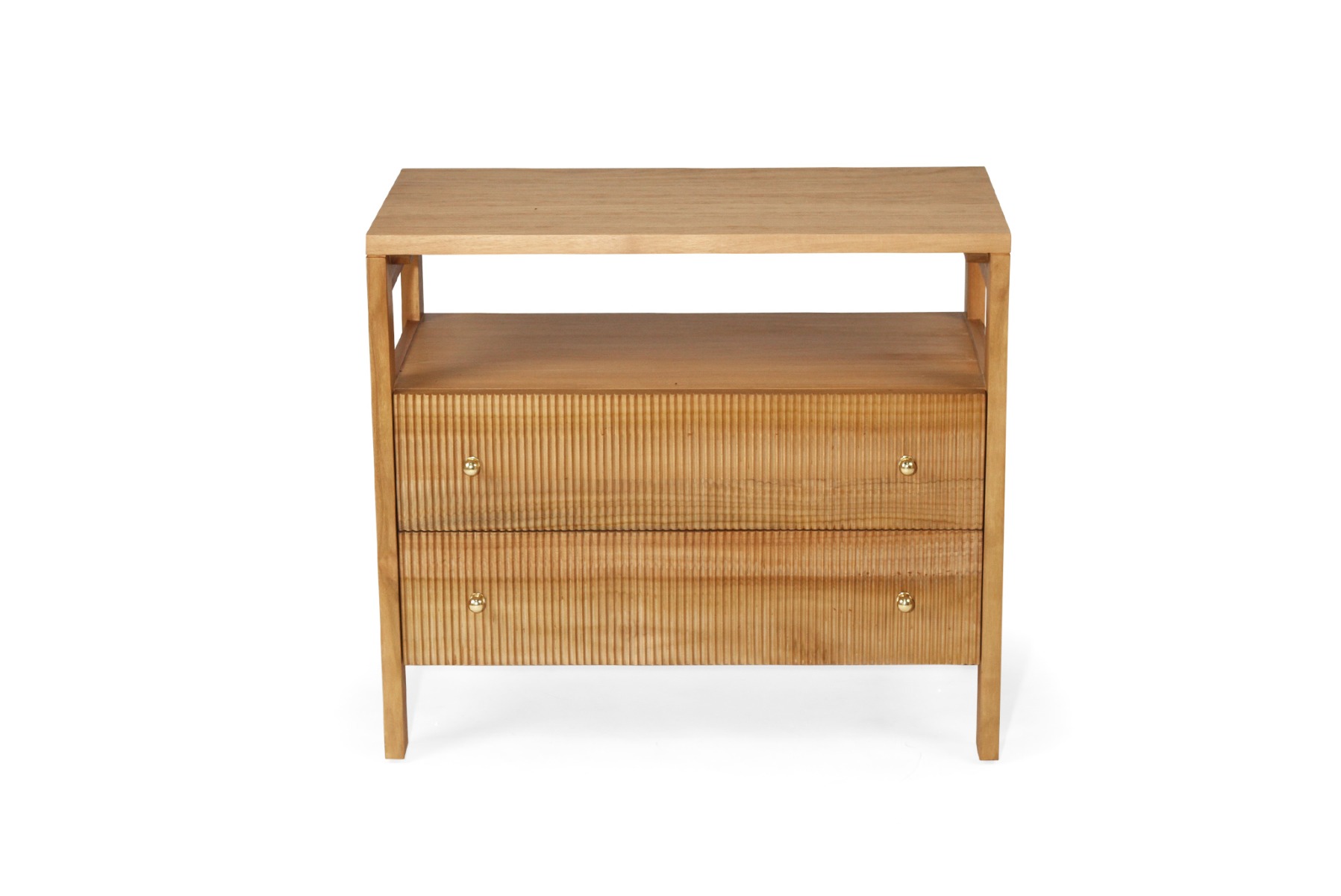 Audrey Nightstand Natural, W 80cm x D 42cm x H70cm - Image 2