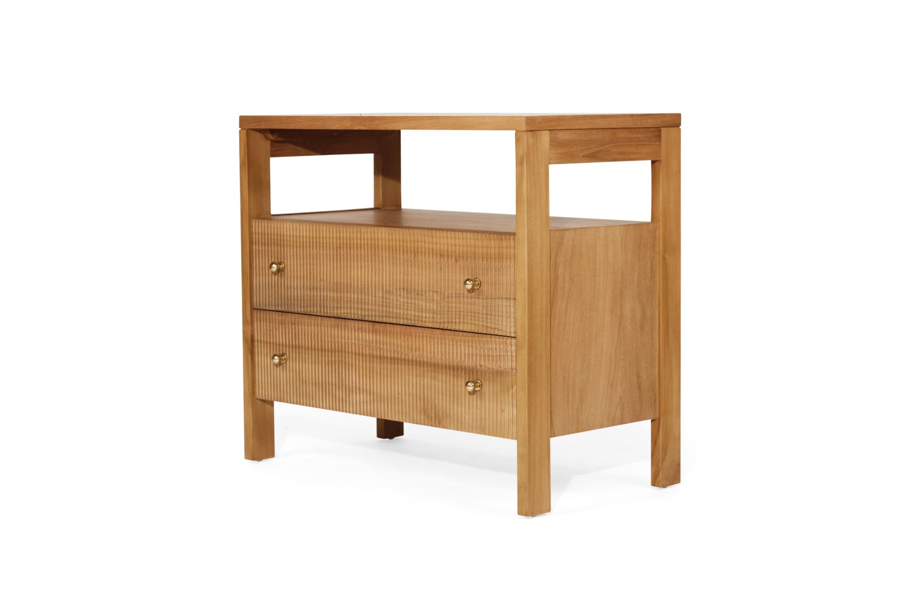 Audrey Nightstand Natural, W 80cm x D 42cm x H70cm - Image 3