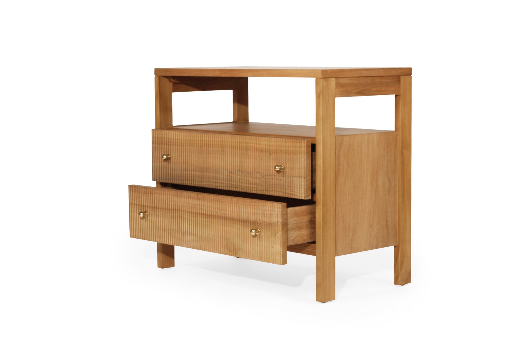 Audrey Nightstand Natural, W 80cm x D 42cm x H70cm - Image 4