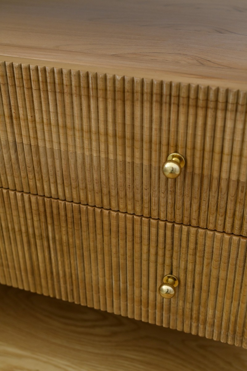 Audrey Nightstand Natural, W 80cm x D 42cm x H70cm - Image 14