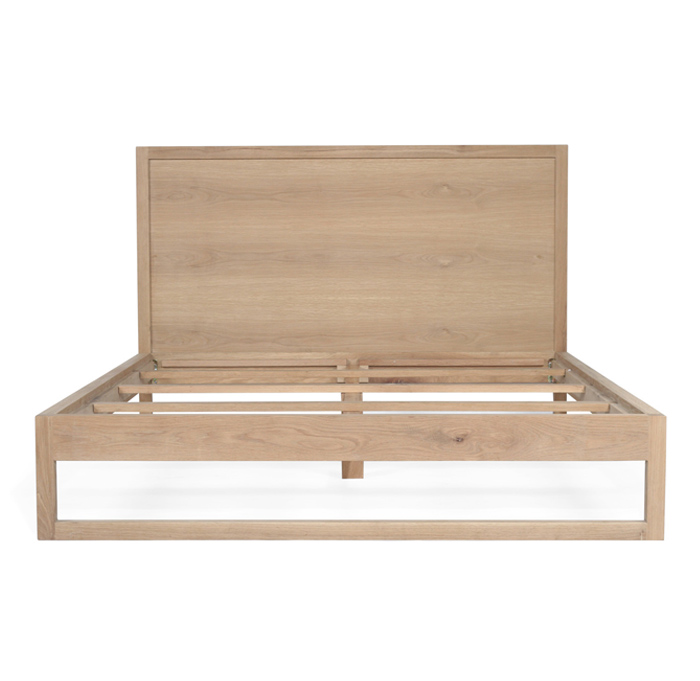 Clovelly Bed Double Size American Oak, 150cm Wide x 200cm Long x 112cm High