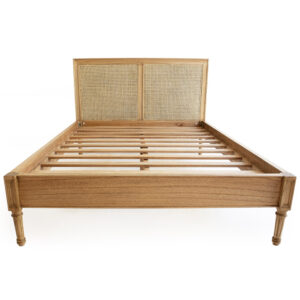 Hamilton Cane Bed Single Size Low End Weathered Oak