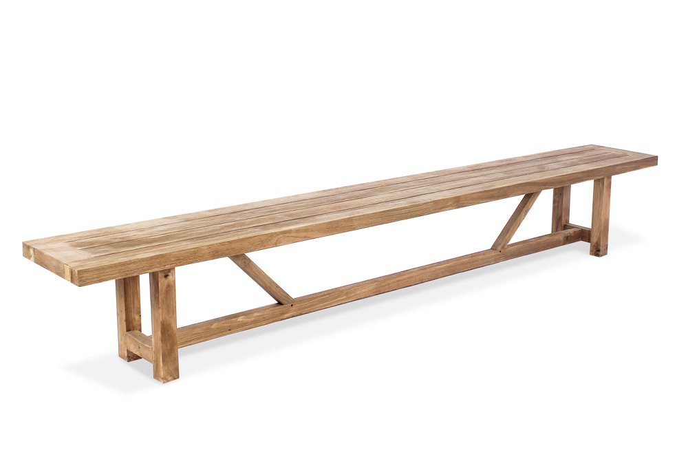 Highlander Outdoor Bench 3m, L 300cm x W 40cm x H 45cm - Image 6