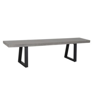 wp-image-tigress-58803.jpg 1.65m Sierra Elkstone Rectangular Bench Speckled Grey with Black Powder Coated Legs, 145cm L x 38cm W