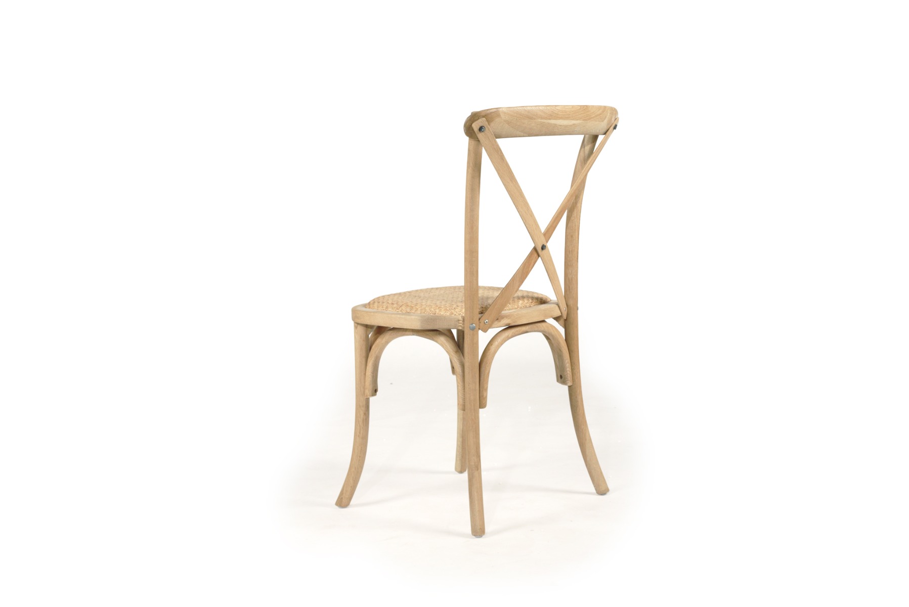 Stackable Provincial Cross Back Chair Natural Oak, W 50cm x D54cm x H 89cm - Image 5