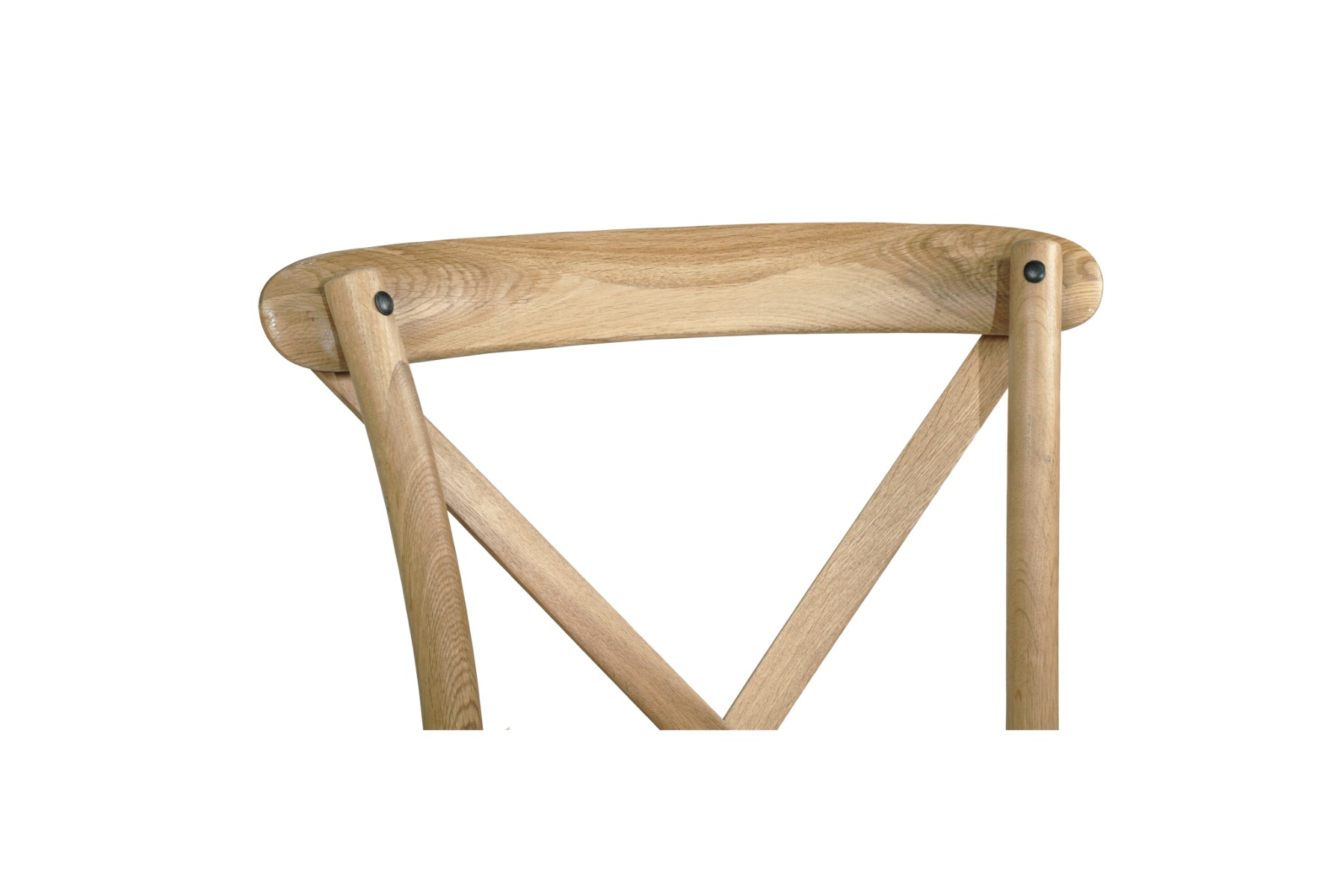 Stackable Provincial Cross Back Chair Natural Oak, W 50cm x D54cm x H 89cm - Image 8