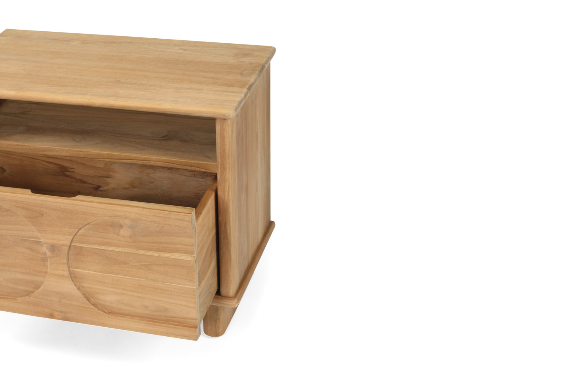 Bruno Bedside Table, W 65cm x D 35cm x H 55cm - Image 9
