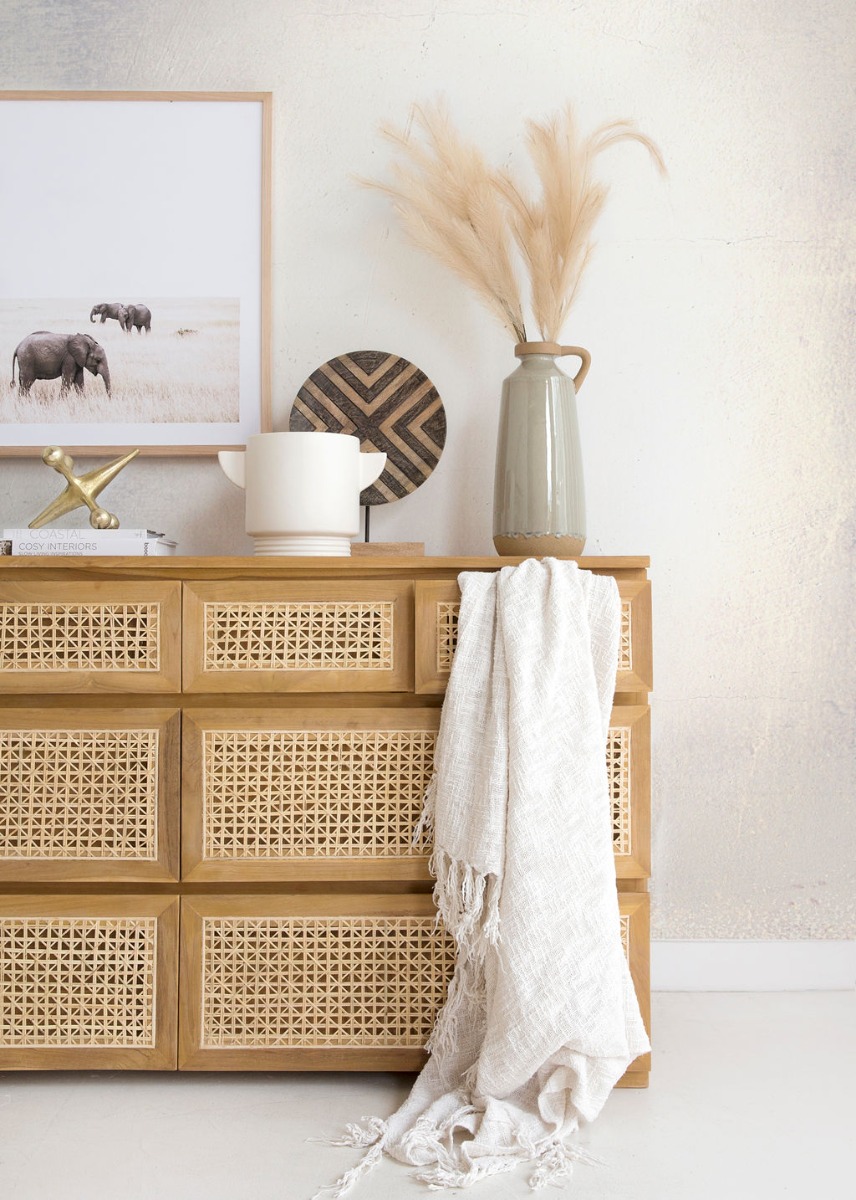 Fernando Chest Of Drawers Eight Drawers, W 150cm x D 50cm x H 84cm - Image 3