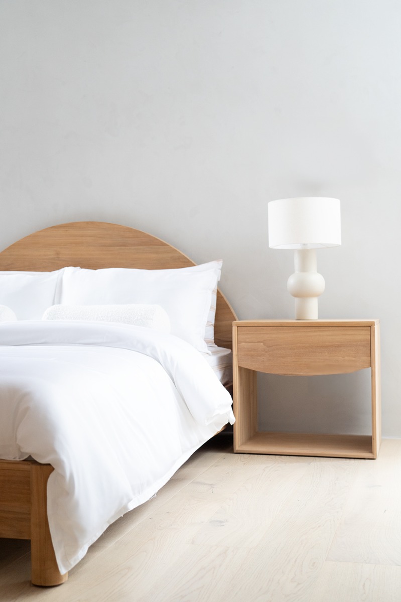 Koa Bedside Table, W 60cm x D 46cm x H 56cm - Image 10