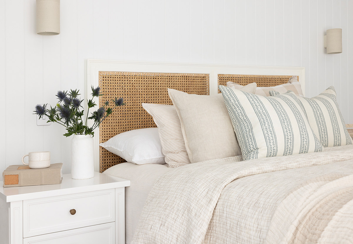 Hamilton Bedside Table 3 Drawer White, Width 57cm × Depth 45cm × Height 67cm - Image 12