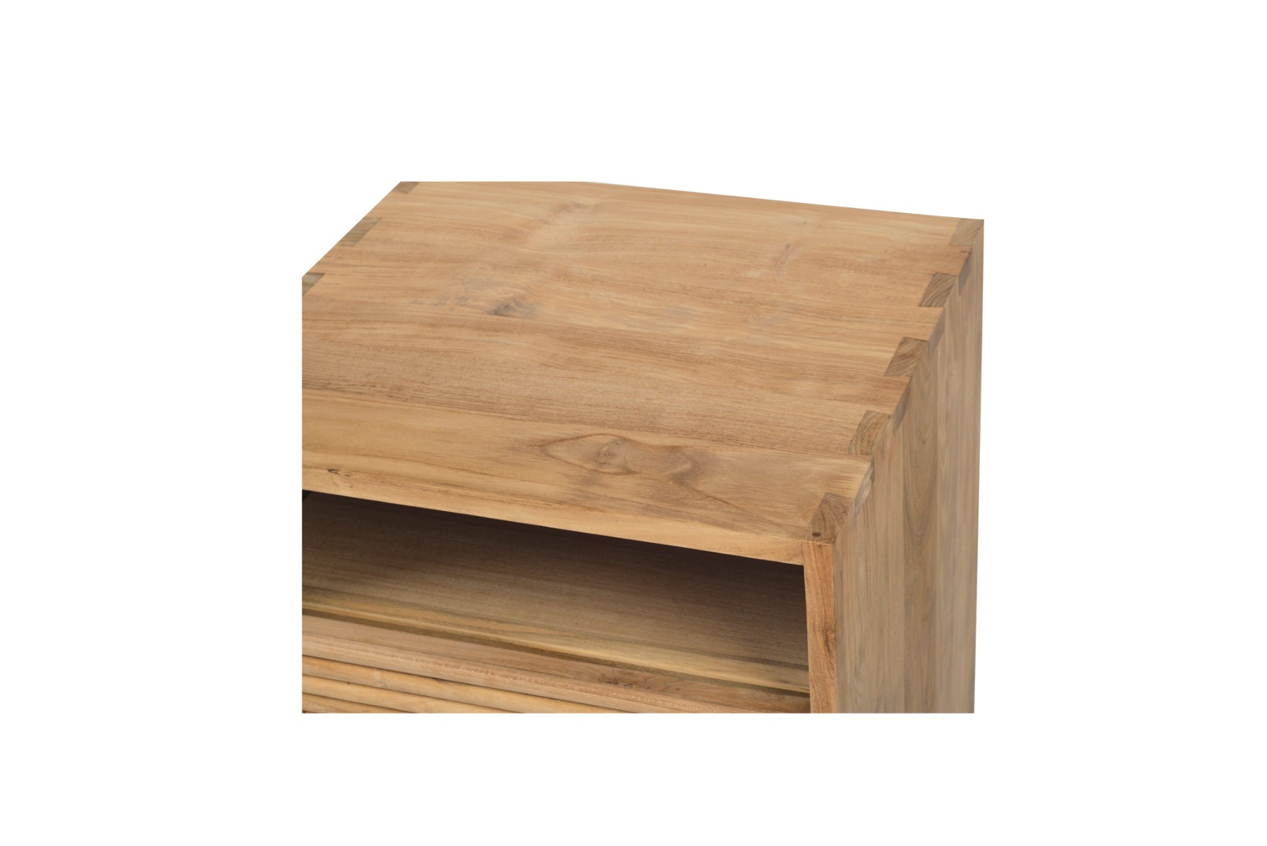 Hunter Bedside Table Natural, 50cm W x 45cm D x 55cm H - Image 7