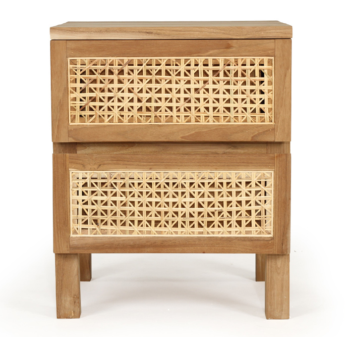 Fernando Bedside Table, W 50cm x D 50cm x H 65cm