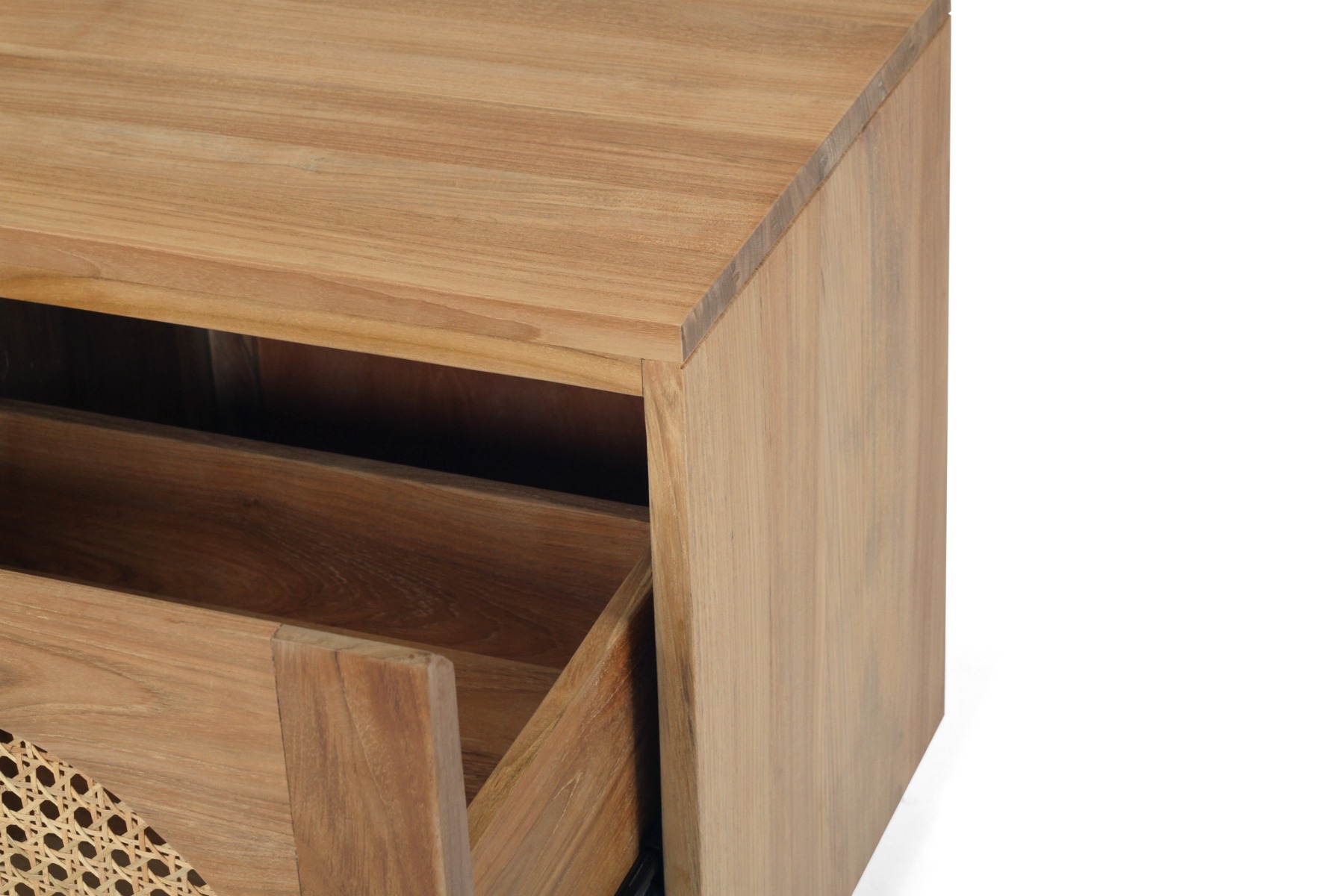 Ryan Bedside Table Natural, W 50cm x D 45cm x H 55cm - Image 8