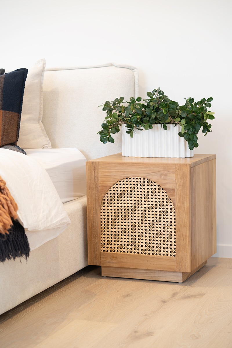 Ryan Bedside Table Natural, W 50cm x D 45cm x H 55cm - Image 9