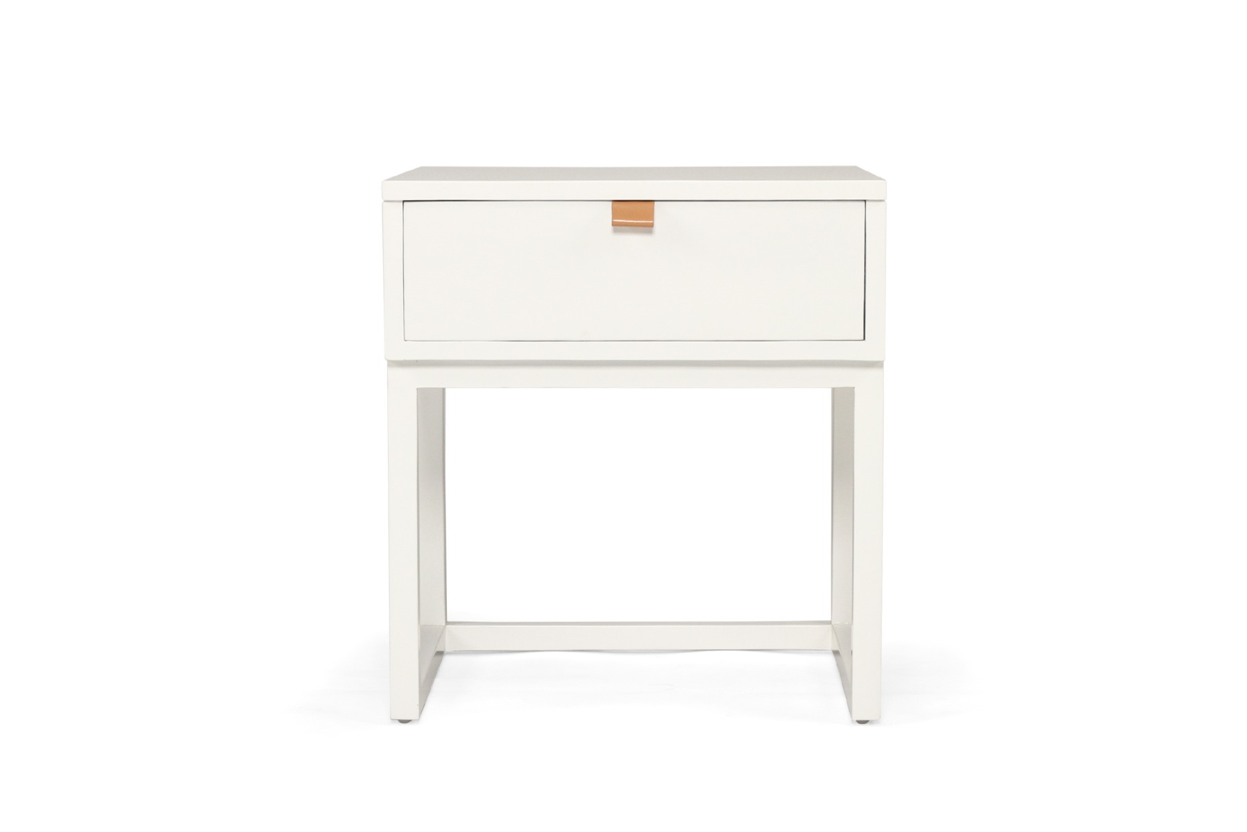 Flynn Bedside Table White, 50cm W x 45cm D x 55cm H - Image 2
