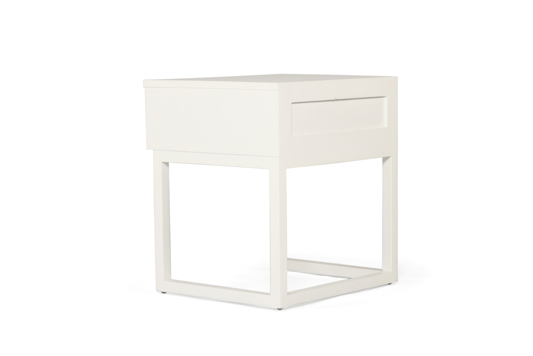 Flynn Bedside Table White, 50cm W x 45cm D x 55cm H - Image 5