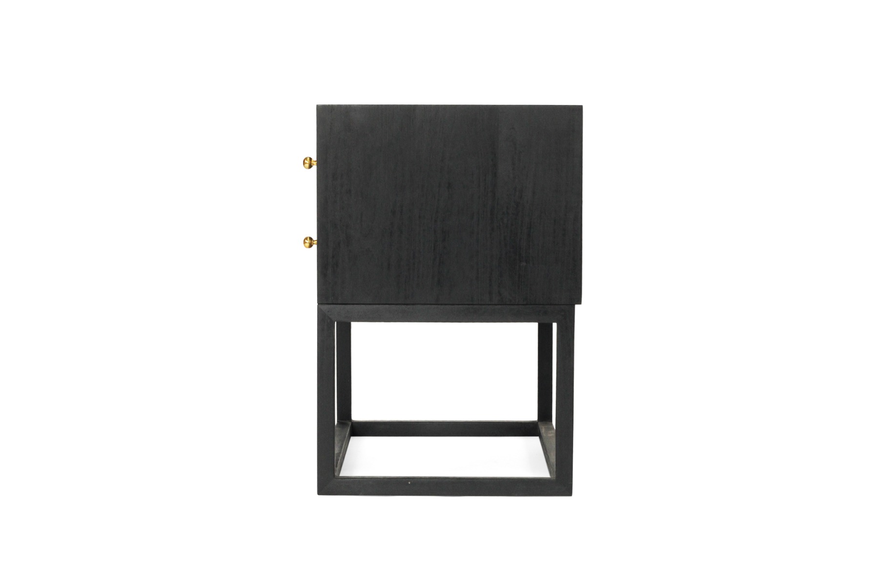 Lisette Bedside Table Black, Width 71cm x Depth 45cm x Height 66.7cm - Image 6
