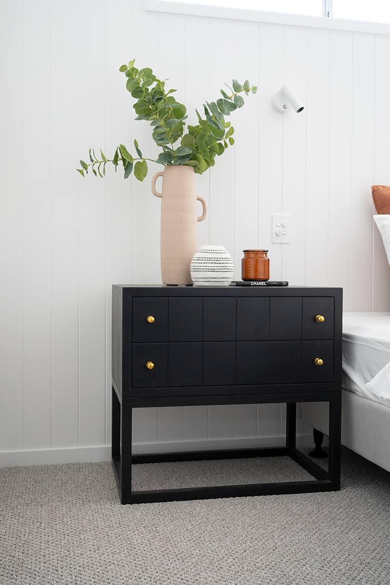 Lisette Bedside Table Black, Width 71cm x Depth 45cm x Height 66.7cm - Image 10
