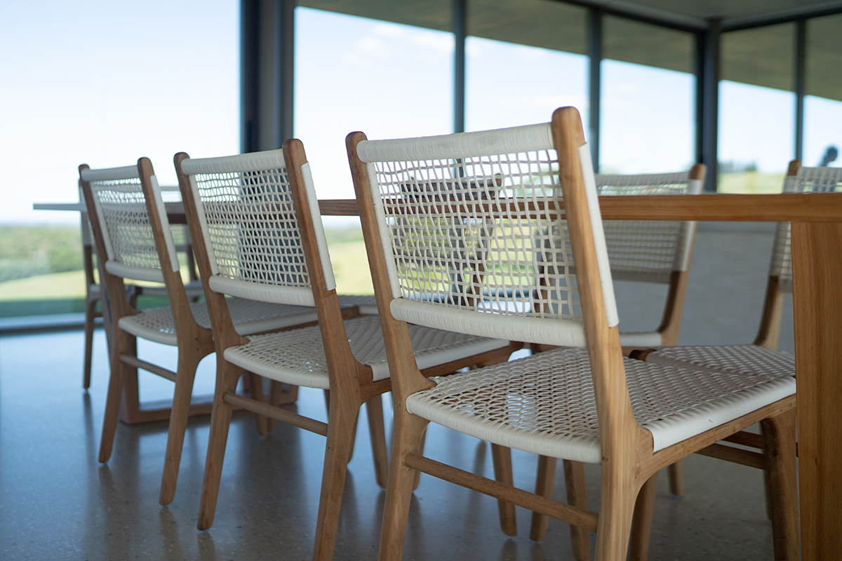 Zen Dining Chair White, Width 49cm x Height 87cm x Depth 56cm - Image 2